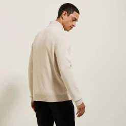 Jules Pull col montant demi zippé- Pull