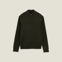 Jules Pull col montant demi zippé- Pull