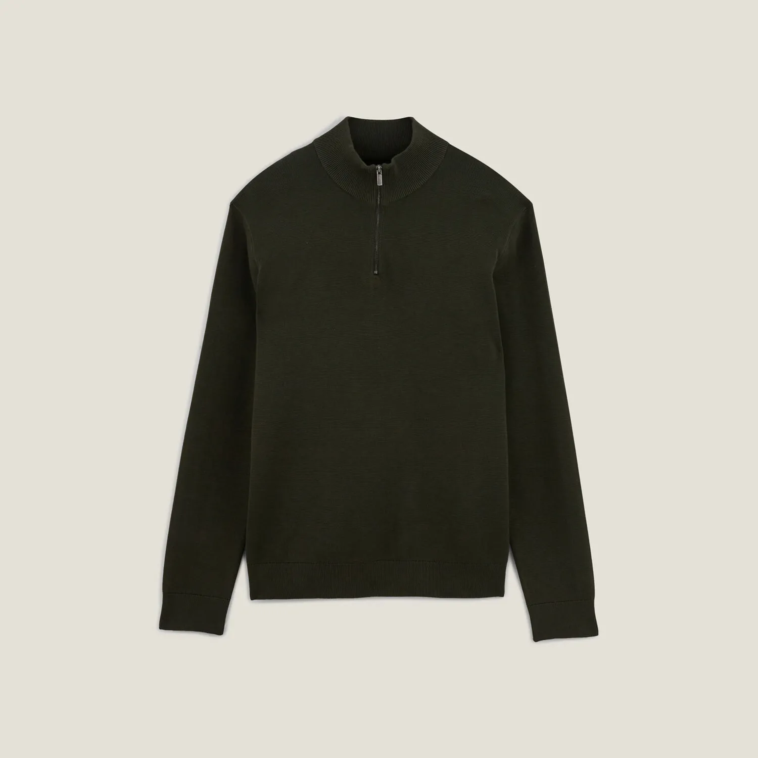 Jules Pull col montant demi zippé- Pull