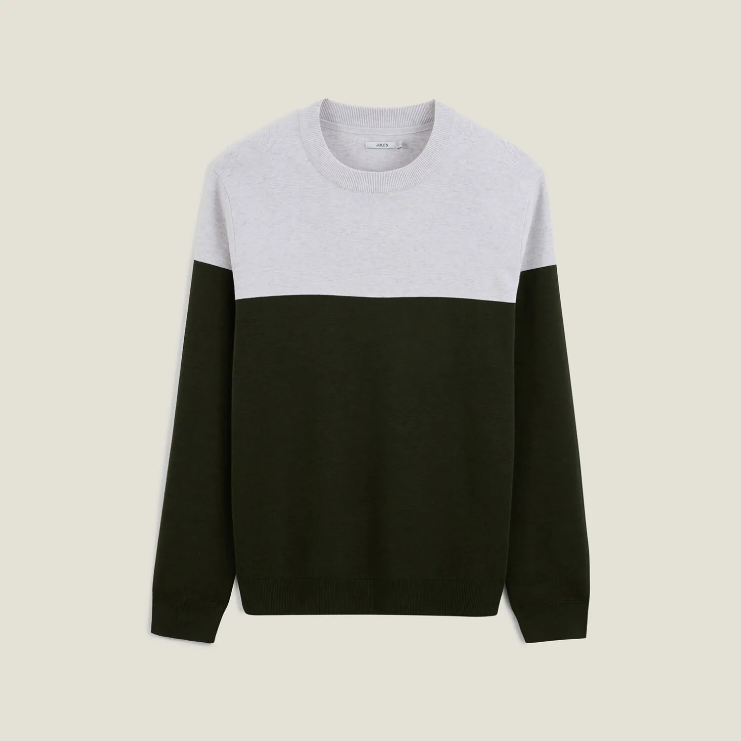 Jules Pull col rond colorblock- Pull