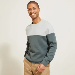 Jules Pull col rond colorblock- Pull