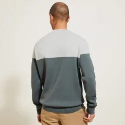 Jules Pull col rond colorblock- Pull