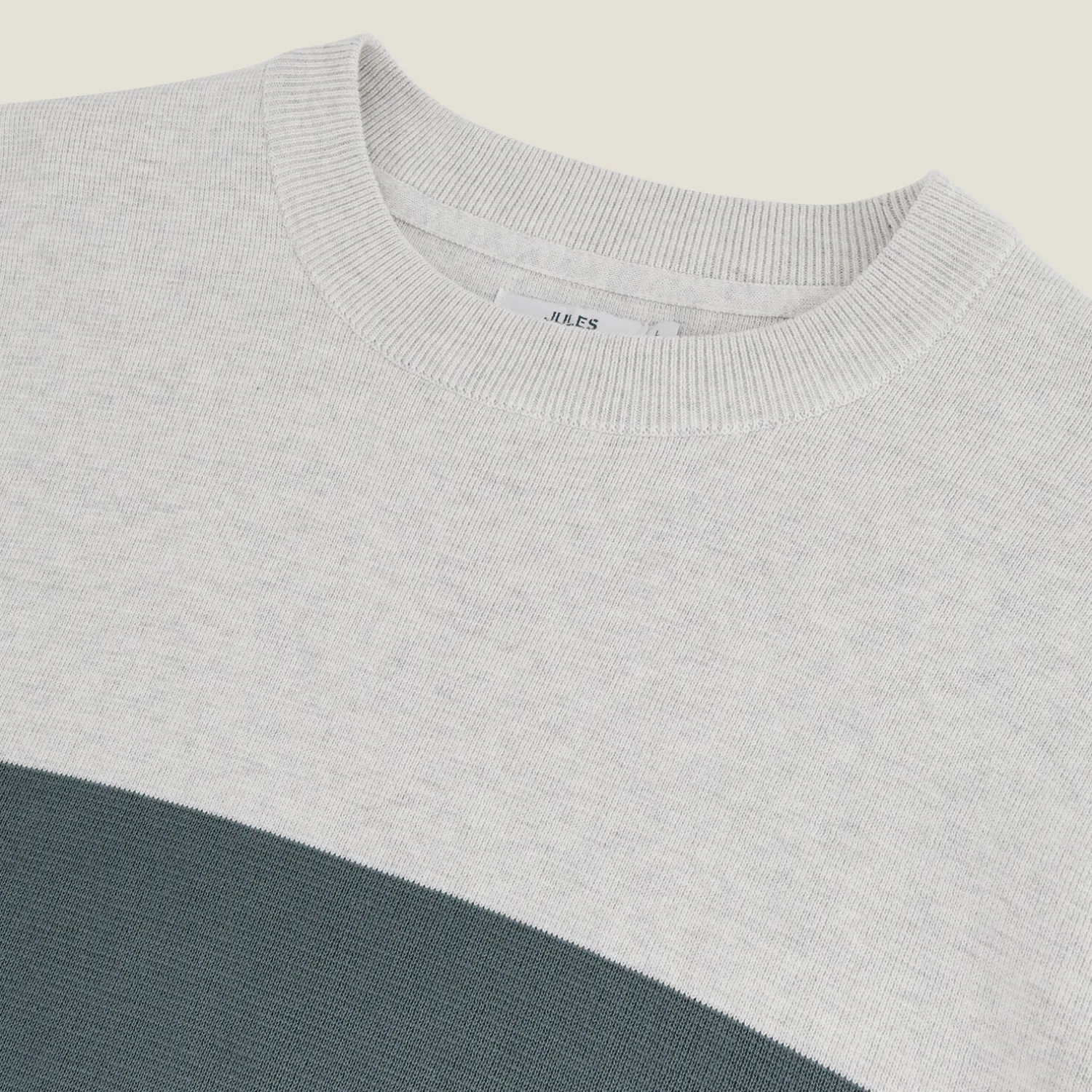 Jules Pull col rond colorblock- Pull