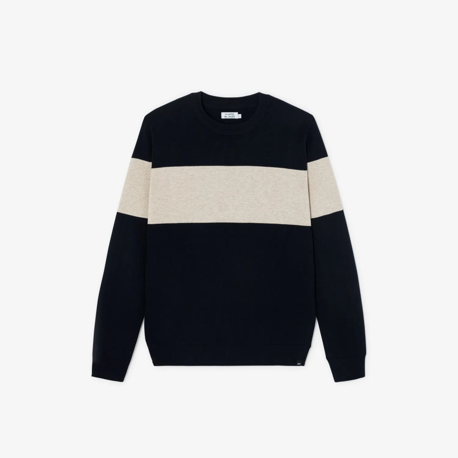 Jules Pull col rond colorblock - Pull