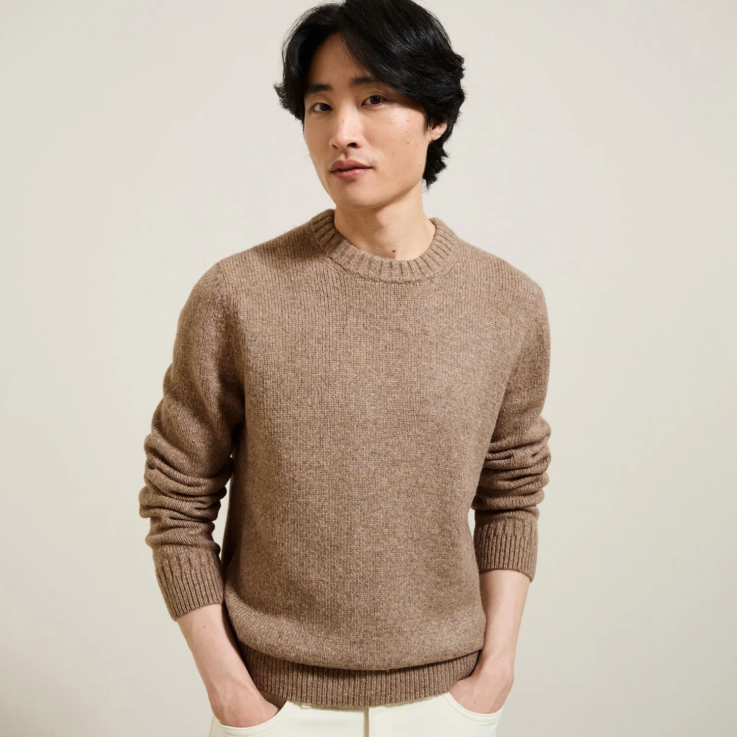 Jules Pull col rond doux- Pull