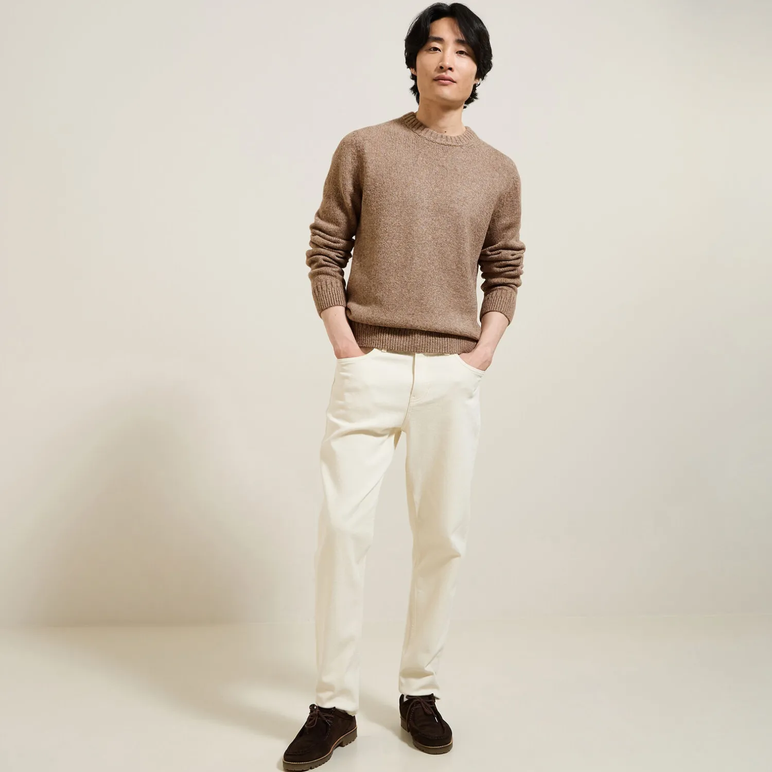 Jules Pull col rond doux- Pull