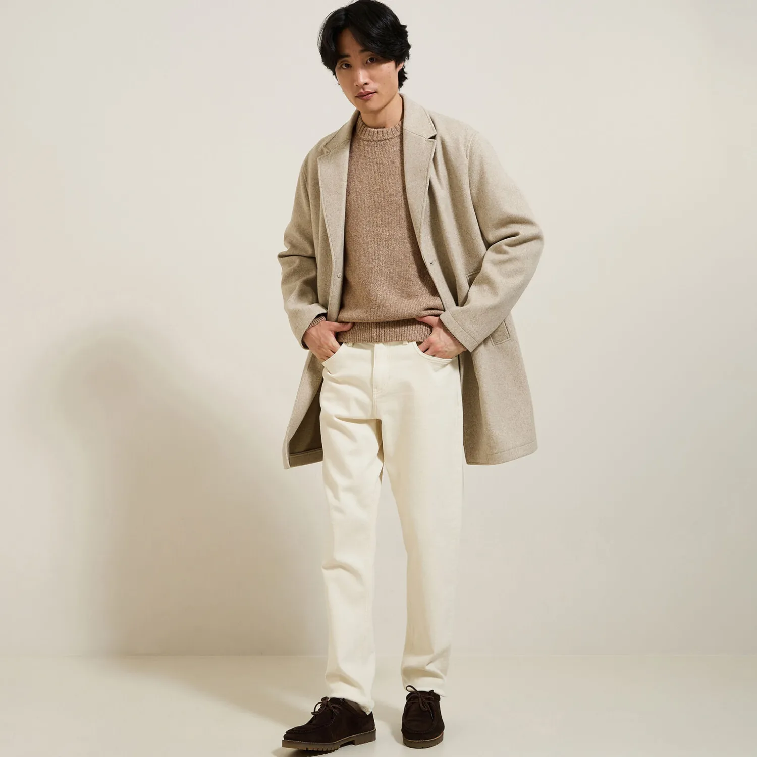 Jules Pull col rond doux- Pull