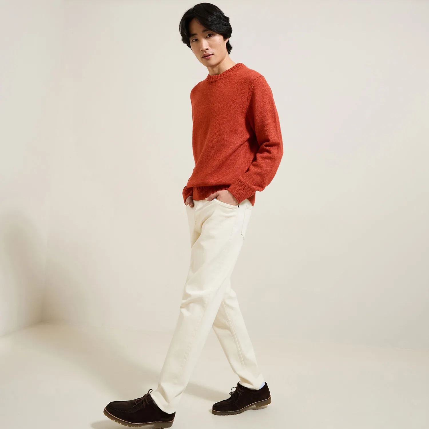 Jules Pull col rond doux- Pull