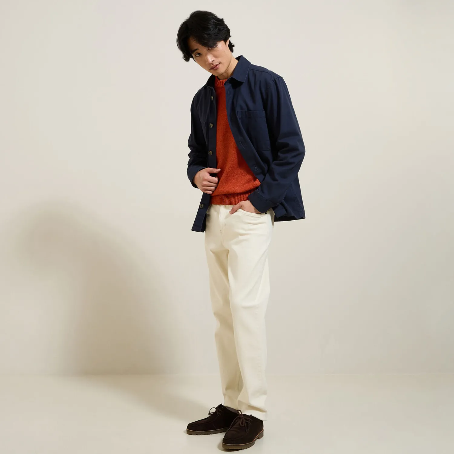 Jules Pull col rond doux- Pull