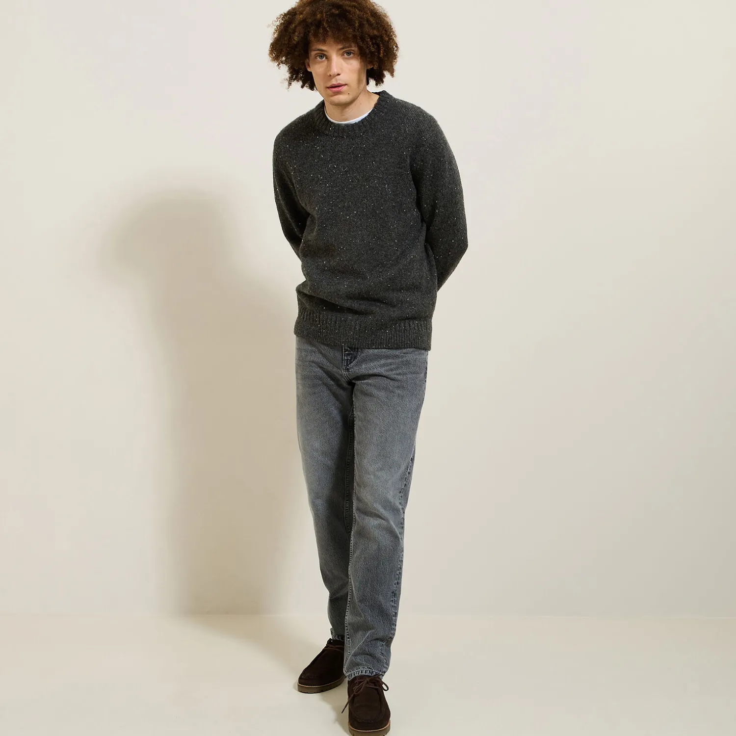 Jules Pull col rond doux- Pull