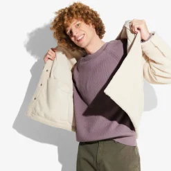 Jules Pull col rond en cote- Pull