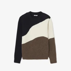 Jules Pull col rond jacquard paysage- Pull