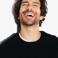 Jules Pull col rond jeux de points reliéfés- Pull