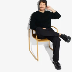 Jules Pull col rond jeux de points reliéfés- Pull