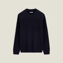 Jules Pull col rond jeux de points bloc- Smart Casual|Pull