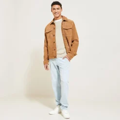 Jules Pull col rond jeux de points bloc- Smart Casual|Pull