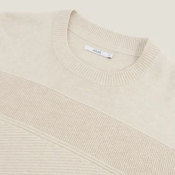 Jules Pull col rond jeux de points bloc- Smart Casual|Pull