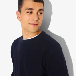 Jules Pull col rond jeux de points- Pull