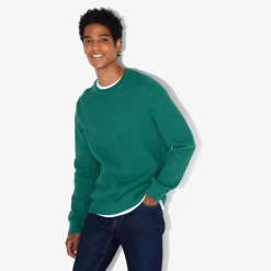 Jules Pull col rond jeux de points reliéfés- Pull