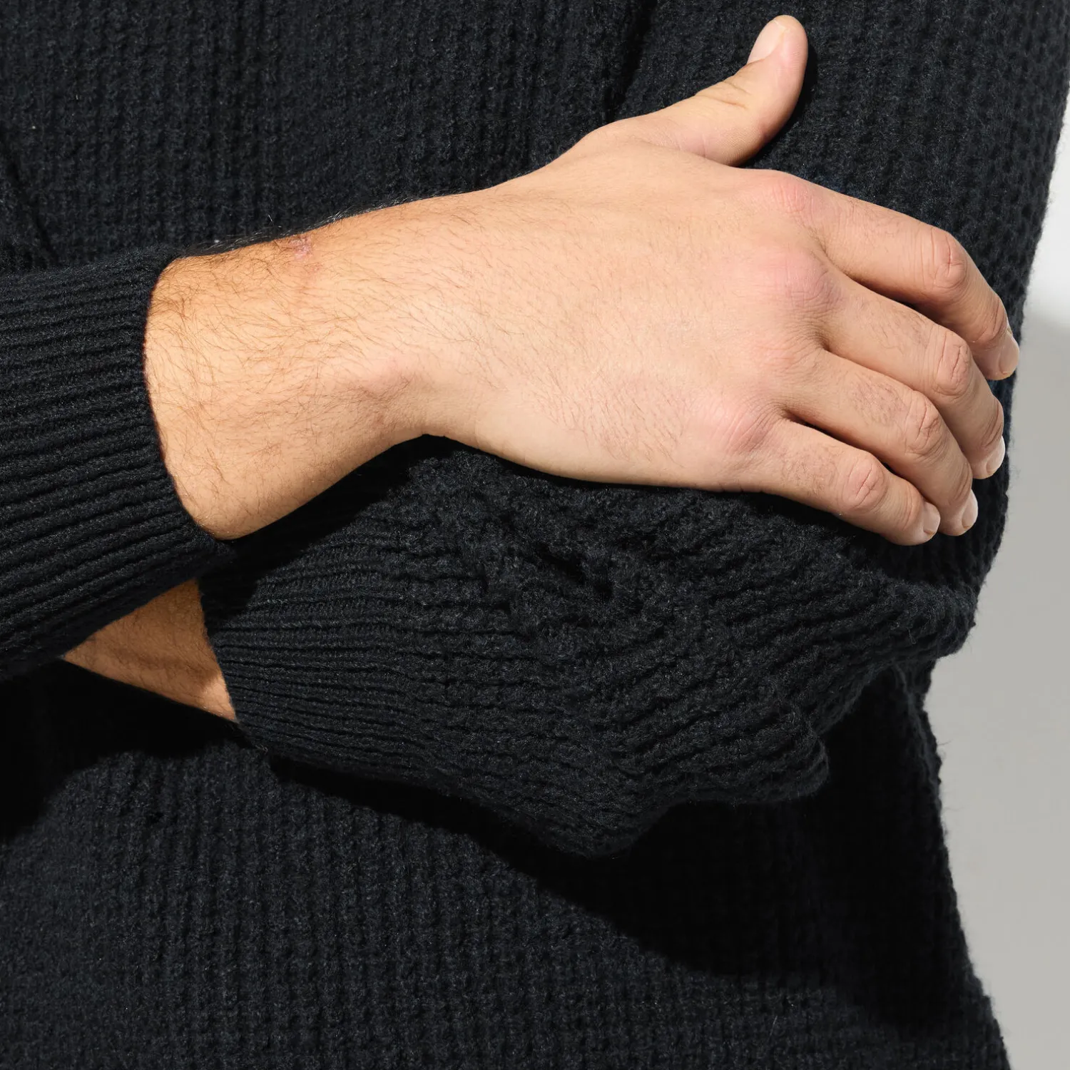 Jules Pull col rond jeux de points fantaisie- Pull