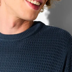 Jules Pull col rond jeux de points reliéfés- Pull