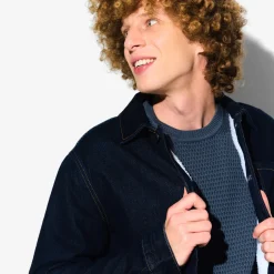 Jules Pull col rond jeux de points reliéfés- Pull