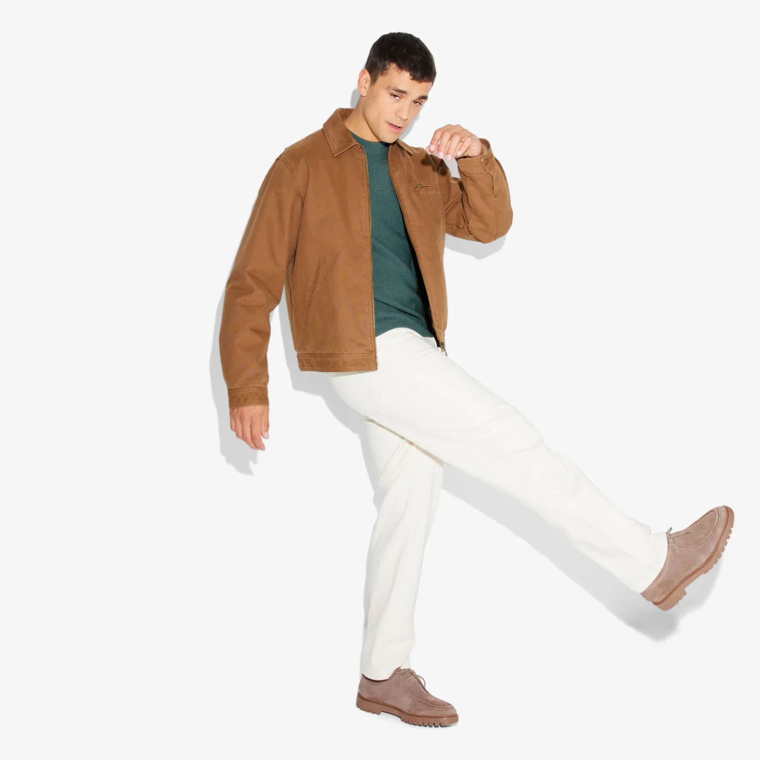 Jules Pull col rond jeux de points- Pull