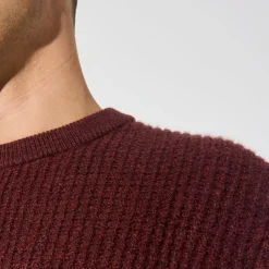 Jules Pull col rond jeux de points fantaisie- Pull