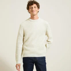 Jules Pull col rond jeux de points fantaisie- Pull