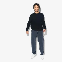 Jules Pull col rond jeux de points- Pull