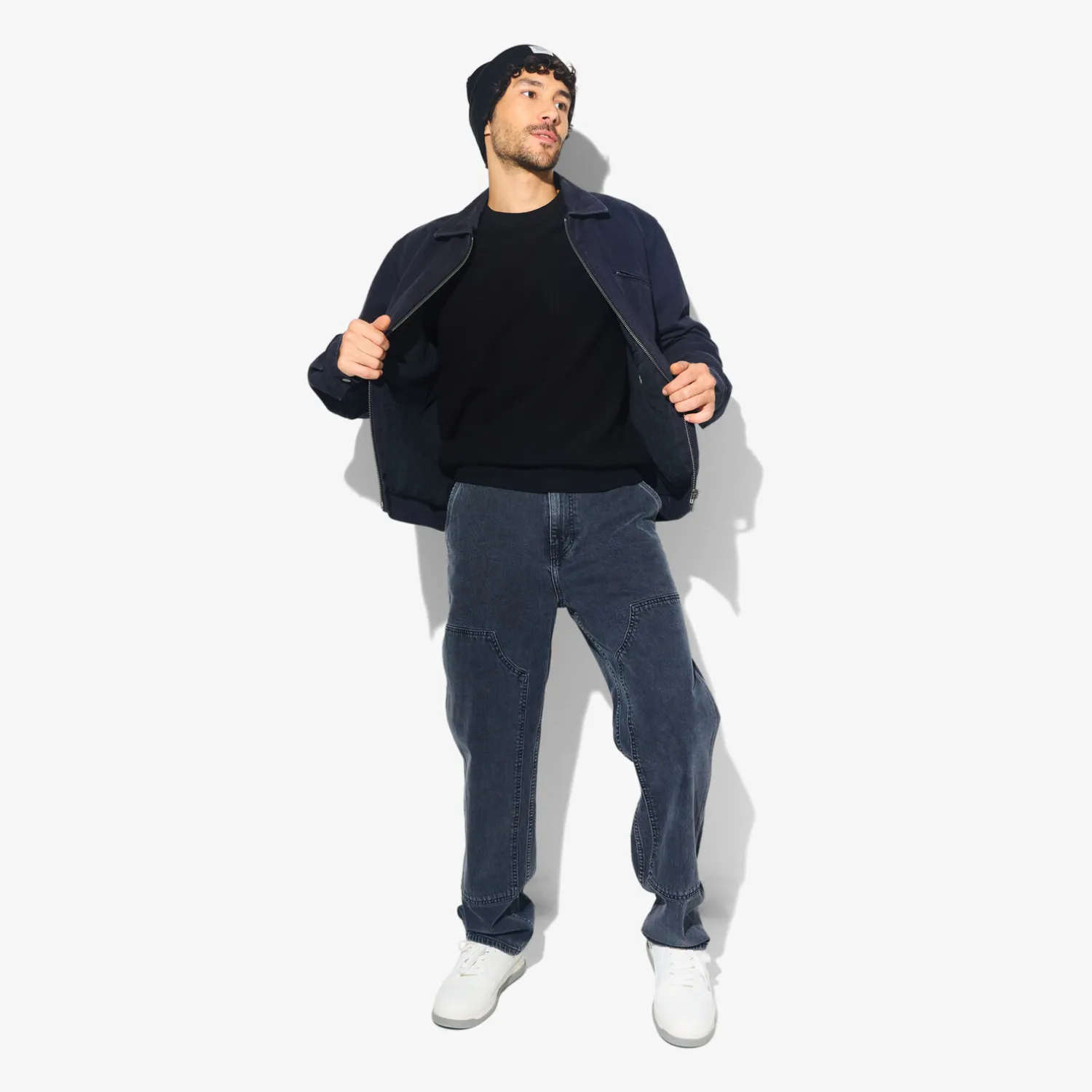 Jules Pull col rond jeux de points- Pull