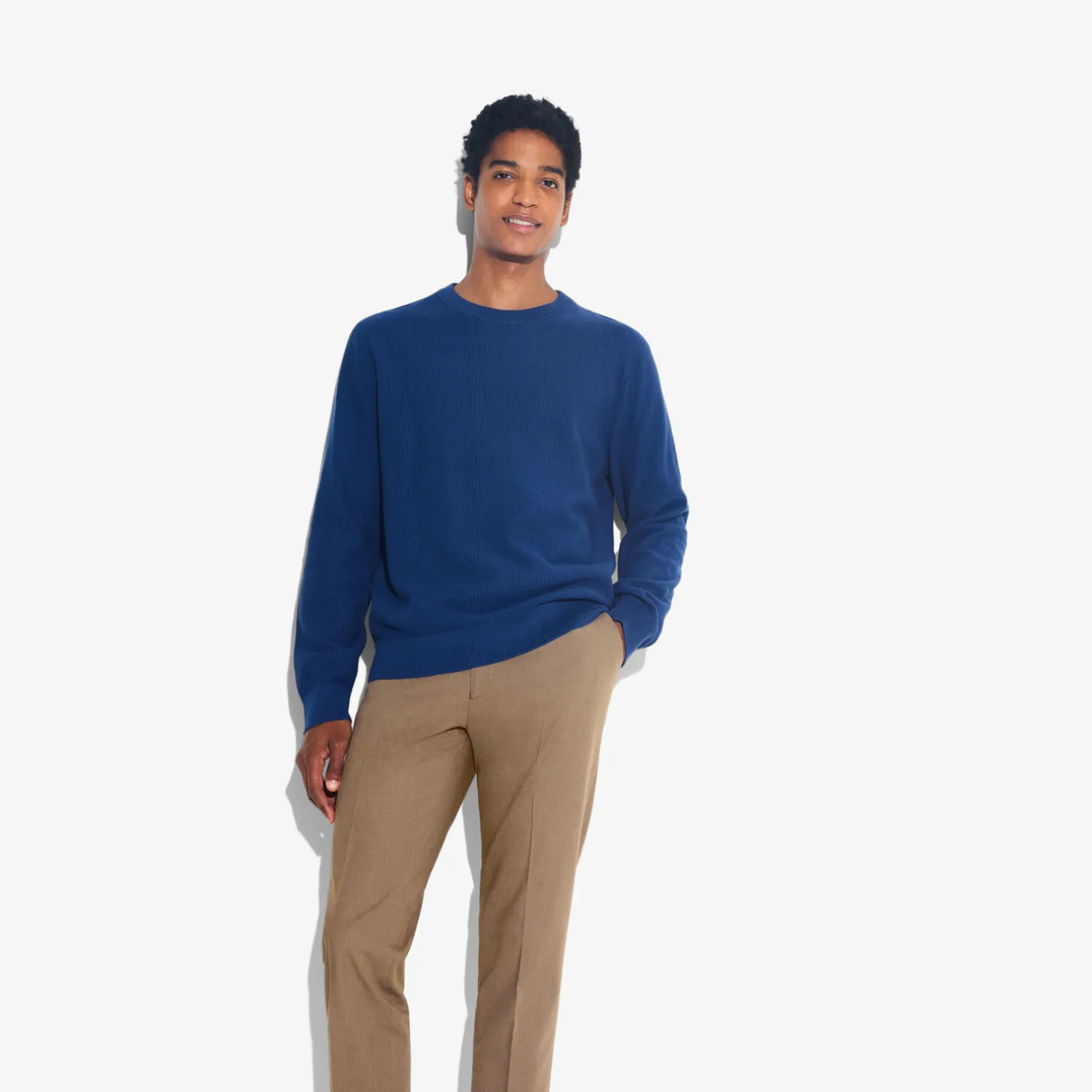 Jules Pull col rond jeux de points- Pull