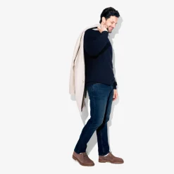 Jules Pull col rond jeux de points fantaisie- Pull