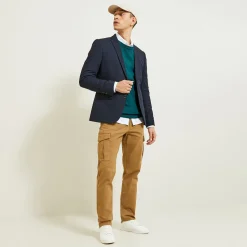 Jules Pull col rond micro alvéole- Pull