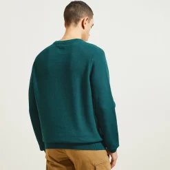 Jules Pull col rond micro alvéole- Pull