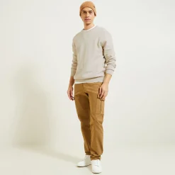 Jules Pull col rond micro alvéole- Pull