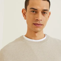 Jules Pull col rond micro alvéole- Pull