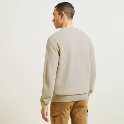 Jules Pull col rond micro alvéole- Pull