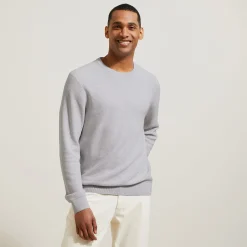 Jules Pull col rond micro alvéole- Pull