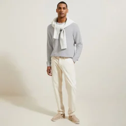 Jules Pull col rond micro alvéole- Pull