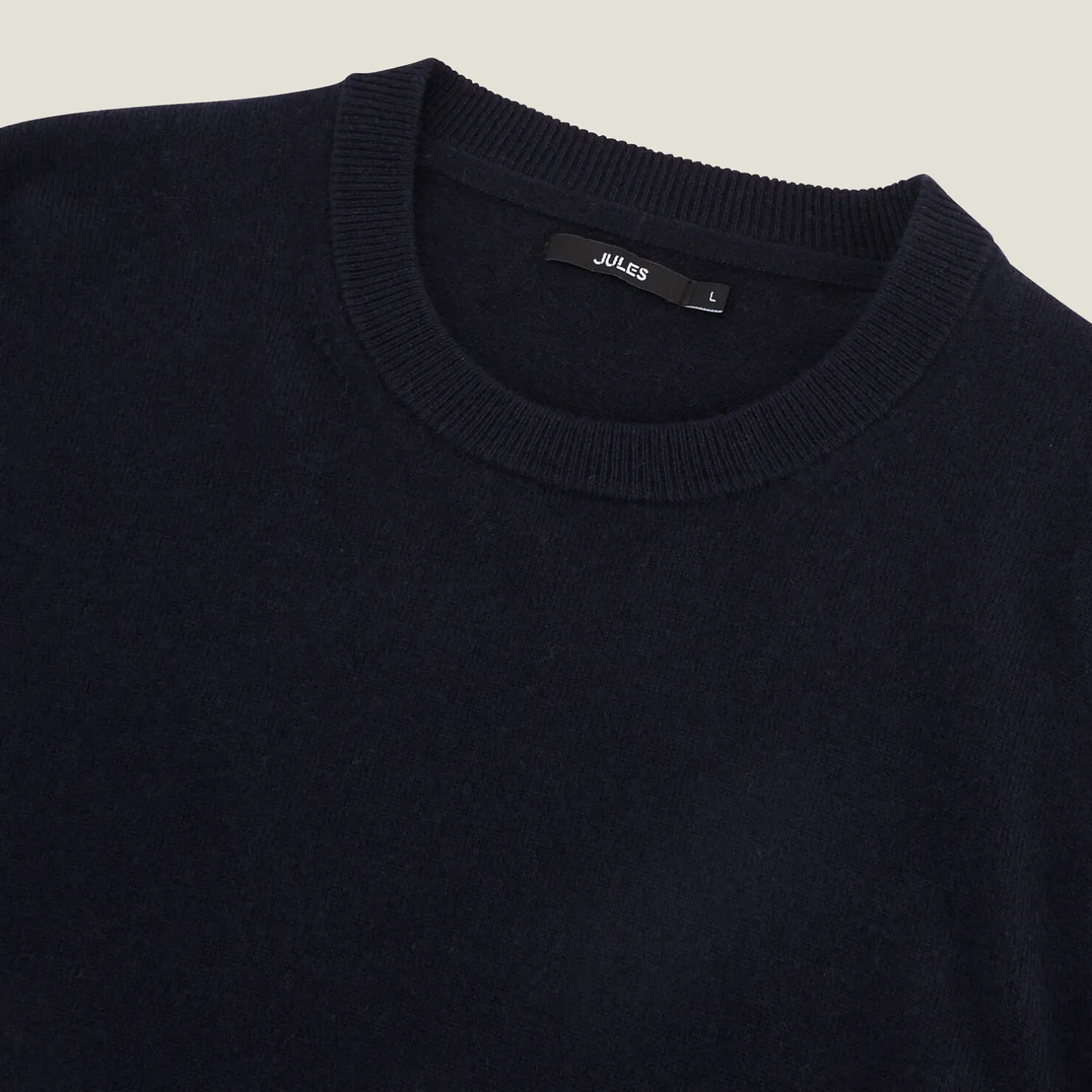 Jules Pull col rond mélange mérinos cachemire- Pull