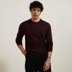 Jules Pull col rond mélange mérinos cachemire- Pull