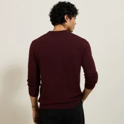Jules Pull col rond mélange mérinos cachemire- Pull
