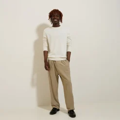 Jules Pull col rond mélange mérinos cachemire- Pull