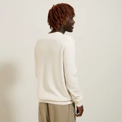 Jules Pull col rond mélange mérinos cachemire- Pull