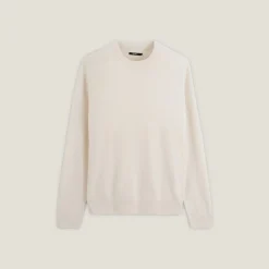 Jules Pull col rond mélange mérinos cachemire- Pull