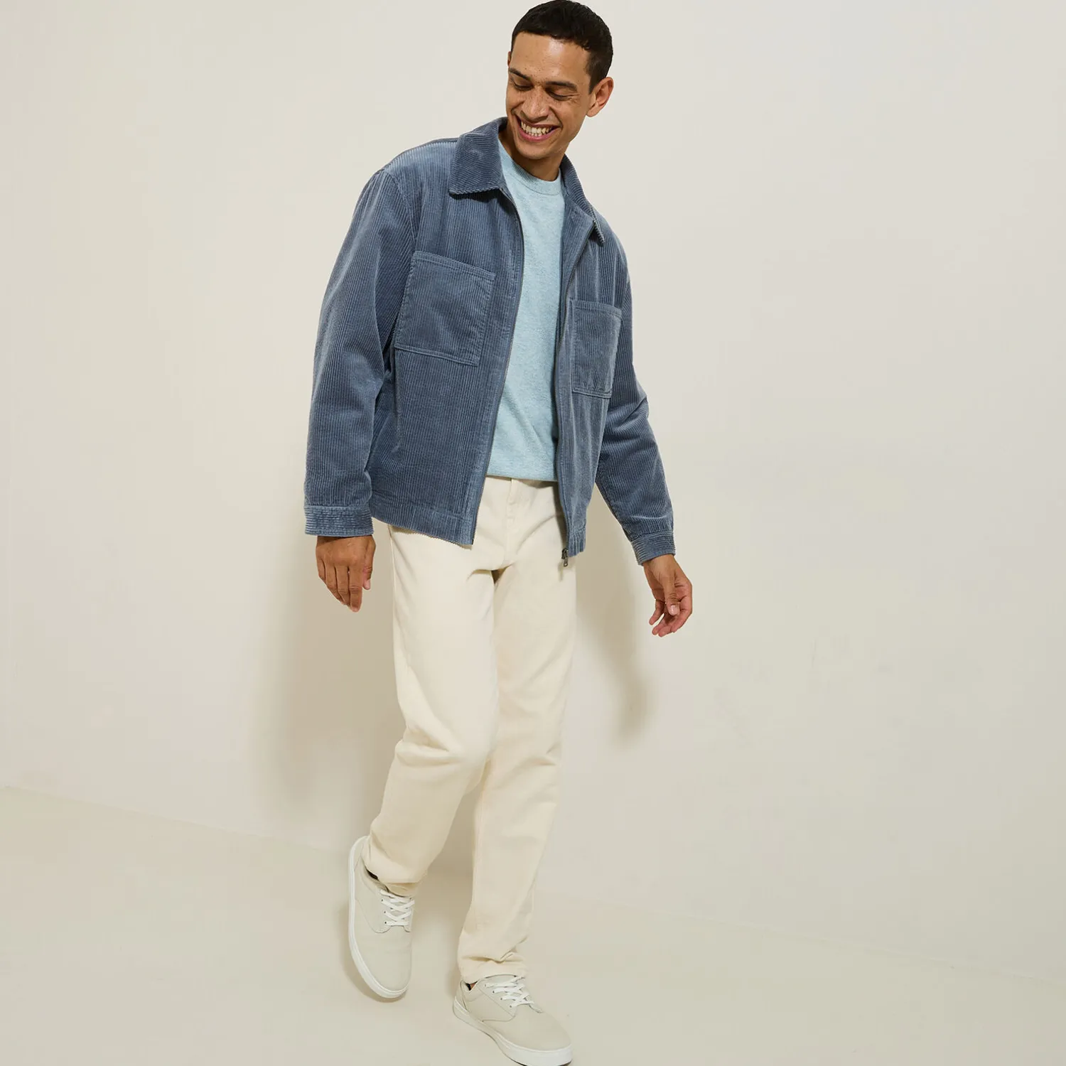 Jules Pull col rond mélange mérinos cachemire- Pull