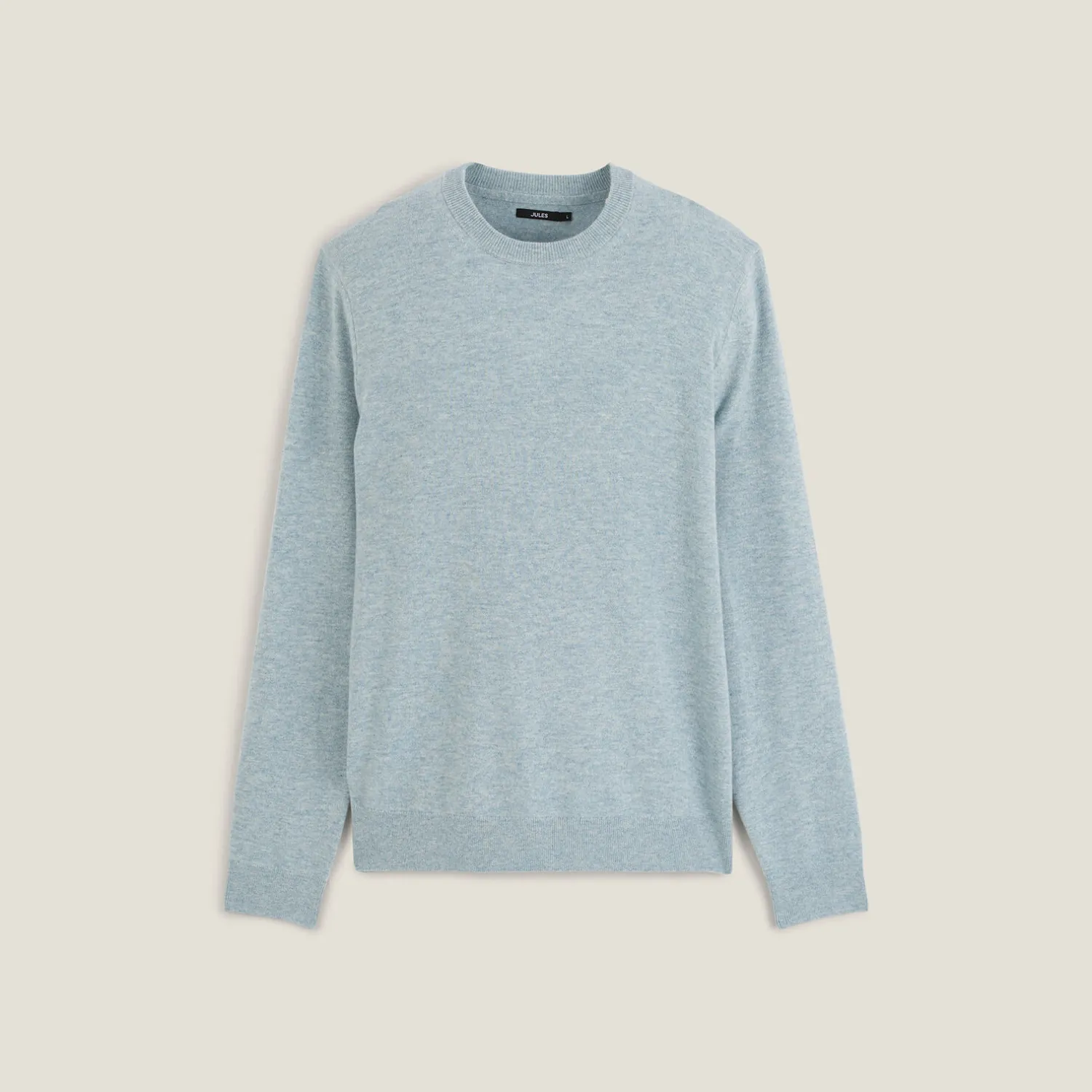 Jules Pull col rond mélange mérinos cachemire- Pull