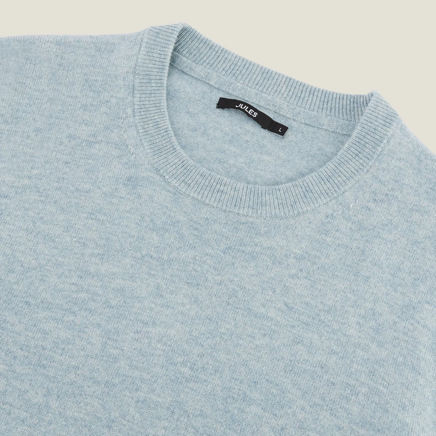 Jules Pull col rond mélange mérinos cachemire- Pull