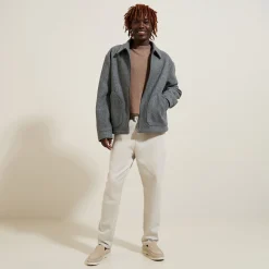 Jules Pull col rond mélange mérinos cachemire- Pull